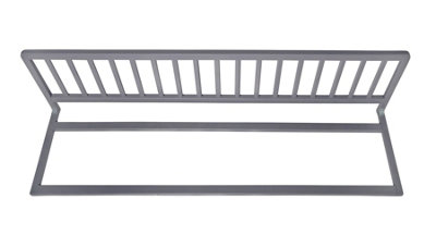 Safetots Extra Wide Wooden Bed Guard, Grey, 38cm High x 140cm Wide, Toddler Bedrail for Safety, Secure Child Bed Rail