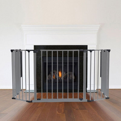 Safetots Multi Panel Fire Surround, 82cm Deep x 104cm Wide, Grey, 70cm ...