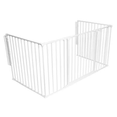 Safetots Multi Panel Fire Surround, White, 77cm Deep x 138cm Wide, 70cm ...