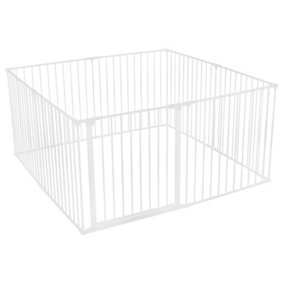 Safetots Play Pen White 144cm x 144cm, Baby Playpen, Play Den for Toddlers, Large Playpen, Easy Installation