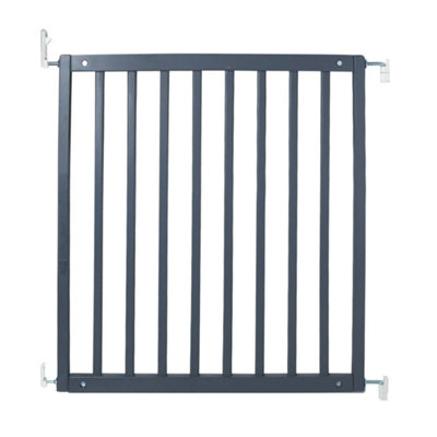 Safetots Simply Secure Wooden Gate 72cm 79cm Grey Wooden Stair Gate Screw Fit Baby Gate Safety Barrier DIY at B Q