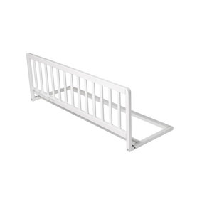 Safetots Wooden Bed Guard, White, 38cm High x 110cm Wide, Toddler Bedrail for Safety, Secure Child Bed Rail