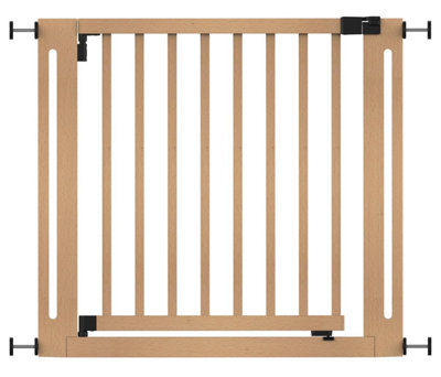 Safetots Wooden Elegance Gate, Natural, 87cm 95cm, Pressure Fit