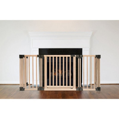 Safetots Wooden Multi Panel Fire Surround, 88cm Deep x 120cm Wide ...
