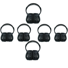 Safety Ear Muffs Defenders Protectors Noise Plugs Fully Adjustable 33 DB 6pk