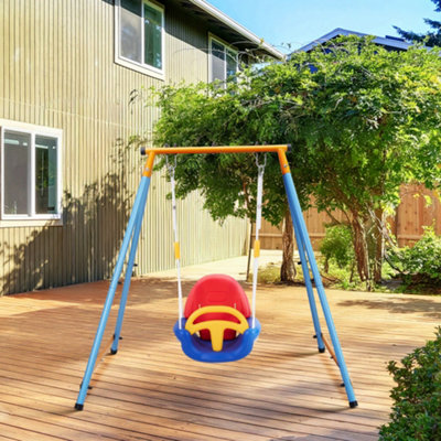 Safety Garden Rope Swing Seat for Detachable Hanging Seat with Support Back Baby Seat WITHOUT FRAME