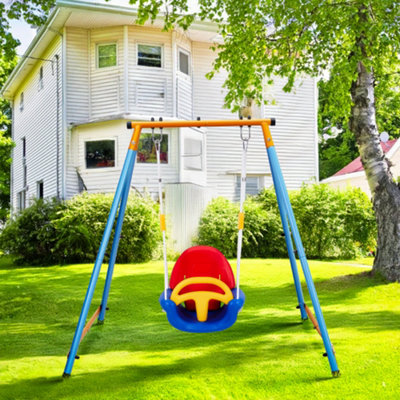 Safety Garden Rope Swing Seat for Detachable Hanging Seat with Support Back Baby Seat