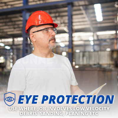 Safety Glasses Clear Anti-Fog & Anti-Scratch Eye Protection Work/Lab Goggles - 3