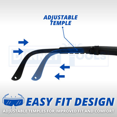 Safety Glasses Clear Anti-Fog & Anti-Scratch Eye Protection Work/Lab Goggles - 5