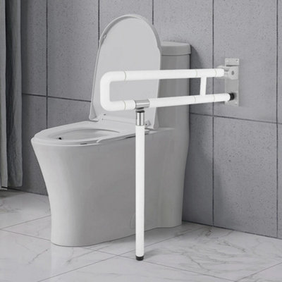 Safety Grab Bar Foldable Toilet Hand Rail Bathroom Support