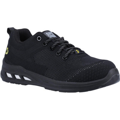 Safety Jogger Eco Fitz S1P black ESD recycled steel toe/midsole safety work trainer