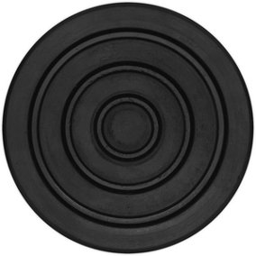 Safety Rubber Jack Pad - Type A Design - 137.5mm Circle - Fits Over Jack Saddle
