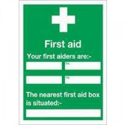 Safety Sign First Aid 600x450mm PVC E91A/R