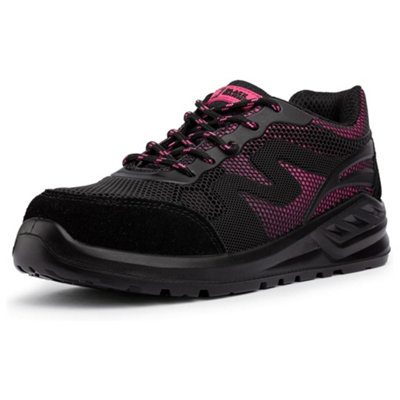 Safety Trainers Womens Steel Toe Cap Trainers Lightweight Work Shoes ...