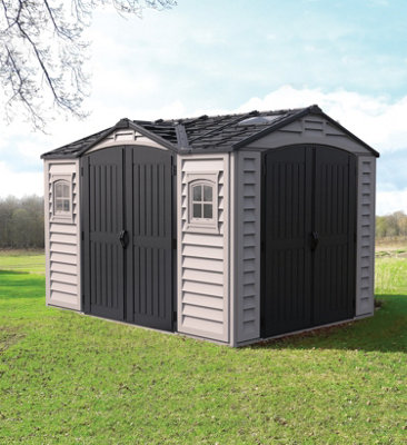 Saffron Apex Plus Vinyl Shed - 10.5x8ft