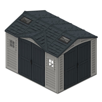 Saffron Apex Plus Vinyl Shed - 10.5x8ft