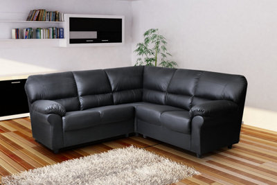 Saga Leather Double Corner Sofa