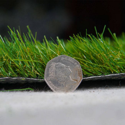 Sage 40mm Outdoor Artificial Grass, Plush Outdoor Artificial Grass, Pet-Friendly Artificial Grass-17m(55'9") X 4m(13'1")-68m²
