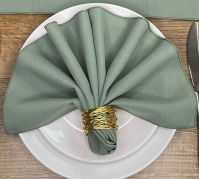 Sage Green Napkins 48cm x 348cm (19 x 19)