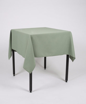 Sage Green Square Tablecloth 147cm x 147cm (58" x 58")