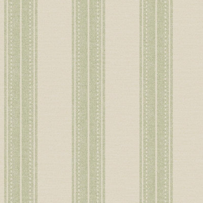 Sage Linen Stripe Wallpaper Holden Decor Green Material Effect Modern