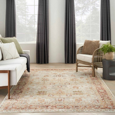 Sahar SHR02 Ivory Traditional Rug by Nourison-69 X 310 (Runner)