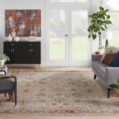 Sahar SHR02 Ivory Traditional Rug by Nourison-69 X 310 (Runner)