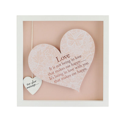 Said with Sentiment Heart in Frame - Love