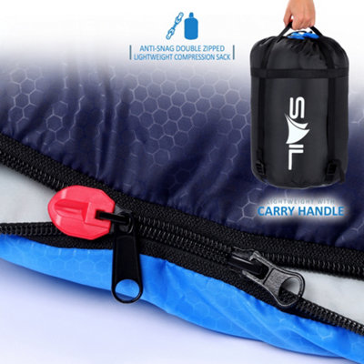Winter Sleeping Bag For Big & Tall Adults - Cold Weather 5°C Rating, Lightweight, With Sack 11 thumbnail image
