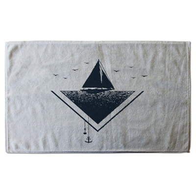Sailboat at Sea (Bath Towel) / Default Title Price Comparisons | Compare The Build