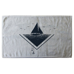 Sailboat at Sea (Bath Towel) / Default Title