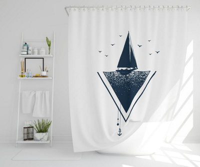 Sailboat at Sea (Shower Curtain) / Default Title Price Comparisons | Compare The Build
