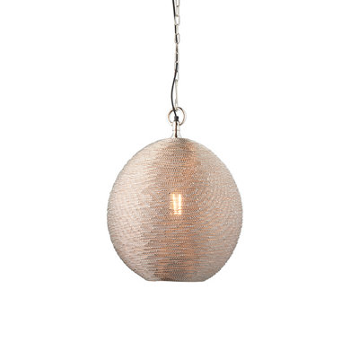 Saisha Nickel 1 light Ceiling Pendant