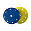 Sait 150mm 8+1 Hole Zirconia Hook & Loop Velcro Backed Sanding Discs - 60 Grit - Pack of 25