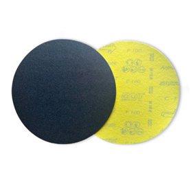 Sait 180mm Silicon Carbide Hook & Loop Velcro Backed Sanding Discs - 100 Grit - Pack of 25