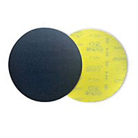 Sait 180mm Silicon Carbide Hook & Loop Velcro Backed Sanding Discs - 40 Grit - Pack of 25