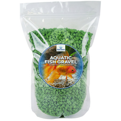 Sakana 10kg Green Aquatic Fish Gravel - Premium Aquarium Tank Pond ...