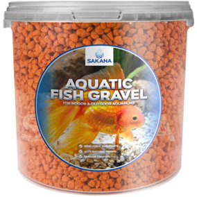 Sakana 1L Orange Aquatic Fish Gravel - Premium Aquarium Tank Pond Décor Substrate