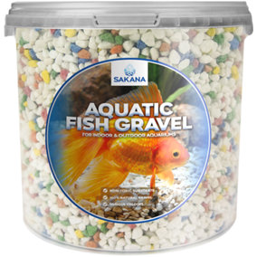 Sakana 1L Rainbow Mix Aquatic Fish Gravel - Premium Aquarium Tank Pond Décor Substrate