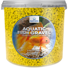 Sakana 1L White Aquatic Fish Gravel - Premium Aquarium Tank Pond Décor Substrate