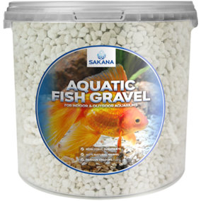 Sakana 1L White Aquatic Fish Gravel - Premium Aquarium Tank Pond Décor Substrate