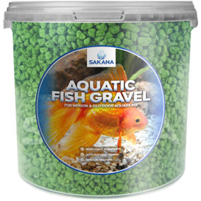 Sakana 2.5L Green Aquatic Fish Gravel - Premium Aquarium Tank Pond Décor Substrate