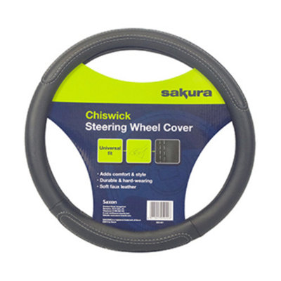 Sakura Steering Wheel Cover Chiswick Faux Leather