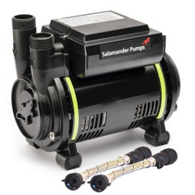 Salamander CT85XTRA Shower Single Booster Pump 2.5 Bar CT85 Xtra + AV Hoses