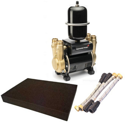 Salamander CTFORCE 20TU 2.0 Bar Brass Twin Impeller Shower Pump Negative & Mat Price Comparisons | Compare The Build