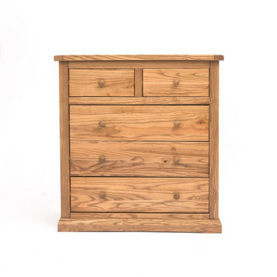 Salerno 5 Drawer Chest of Drawers Wood Knob