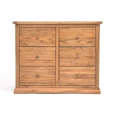 Salerno 6 Drawer Chest of Drawers Wood Knob