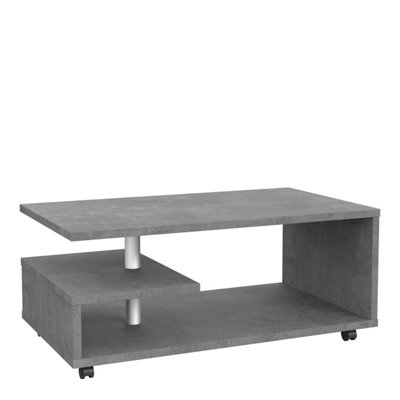 Salford Grey Coffee Table with Open Shelves
