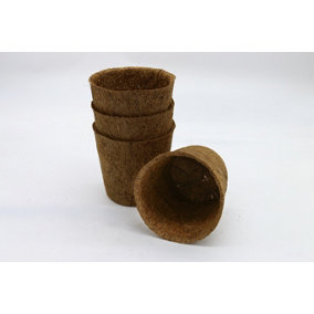 Salike 10cm Coir Pot for Indoor and Outdoor Use - Pack of 10