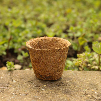 Salike 5cm Coir Pot for Indoor and Outdoor Use 20 Pack